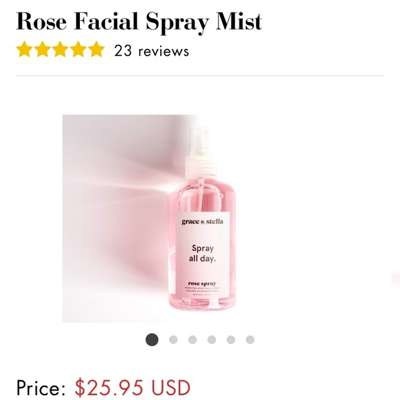 grace & stella Other - Rose facial spray grace & stella Other - Rose facial spray